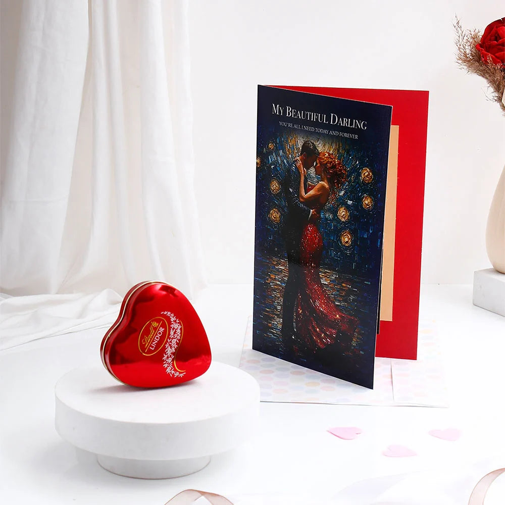 Lindt Chocolate With My Beautiful Darling Greeting Card and Envelope