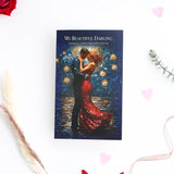 My Beautiful Darling Greeting Card With Rose and Lindt Chocolate