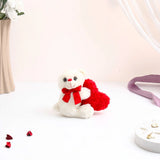 Sweetheart Teddy Bear with Ferrero Rocher Chocolate and Greeting Card