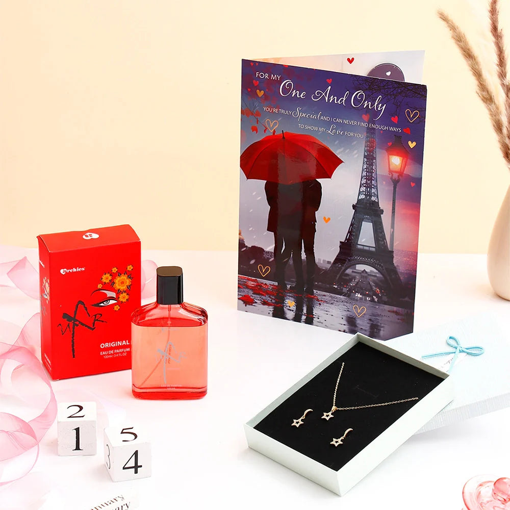 Archies UXR Perfume with Jewellery Set and Greeting Card
