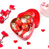 Pink Mini Teddy Bear with Lindt Chocolate and Greeting Card