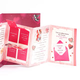 Pink Mini Teddy Bear with Lindt Chocolate and Greeting Card