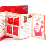 For My Sweet Heart 20 Reasons Why Greeting Card With Rose and Lindt Chocolates