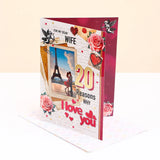 For Wife Greeting Card With Love Mug and Rose
