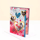 Geisha Chocolate With A to Z Things I Love About You Greeting Card and Envelope