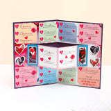 A to Z Things I Love About You Greeting Card With Rose and Chocolates