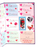 A to Z Things I Love About You Greeting Card With Rose and Chocolates
