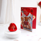 Lindt Chocolate With Sweetheart Love Teddy Greeting Card and Envelope