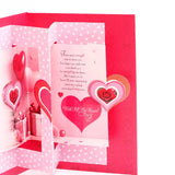 Sweetheart Teddy Bear with Chocolate and Greeting Card