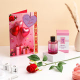 Archies Gals Perfume With Greeting Card and Rose