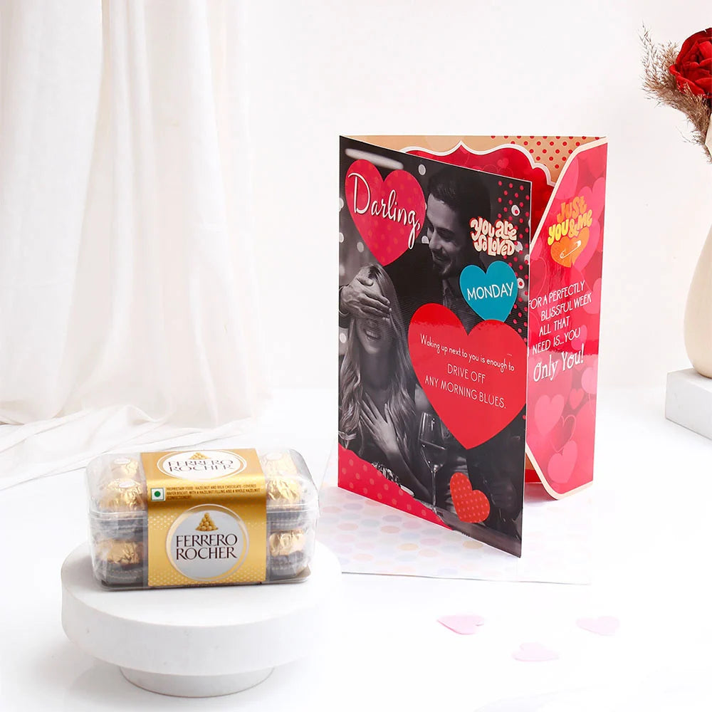 Ferrero Rocher With Darling You Are So Loved Greeting Card and Envelope