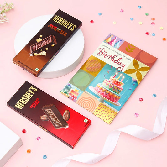 Heartfelt Birthday Greeting Card With Chocolates
