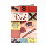 Blessings On Birthday Greeting Card For Father With Chocolates