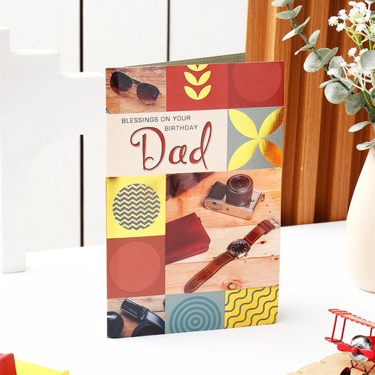 Blessings On Birthday Greeting Card For Father