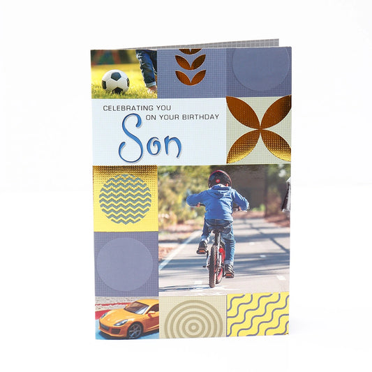 Pack Of 2 Celebrating Birthday Greeting Card For Son