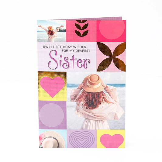 Sweet Wishes Birthday Greeting Card For Sister