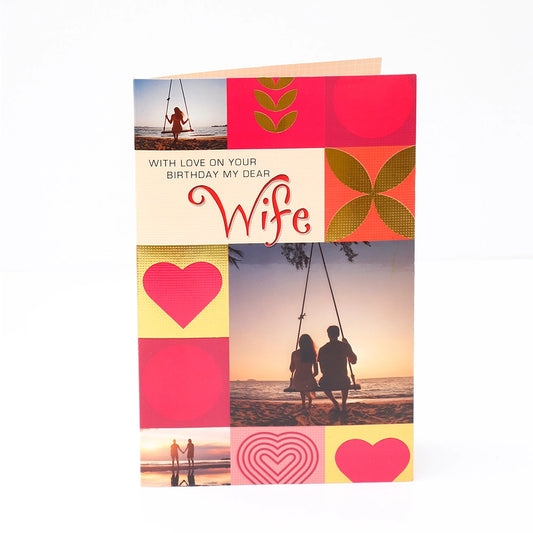 With Love Birthday Greeting Card For Wife With Chocolates