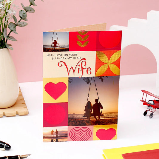 With Love Birthday Greeting Card For Wife