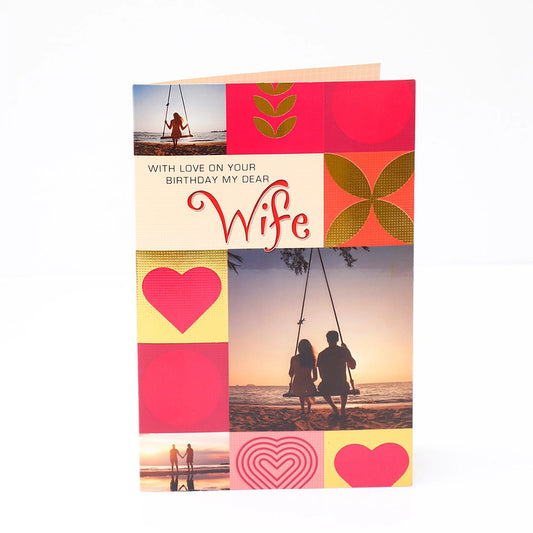 With Love Birthday Greeting Card For Wife