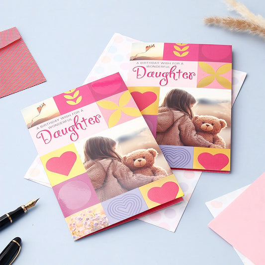 Pack Of 2 Warm Wishes Birthday Greeting Card For Daughter