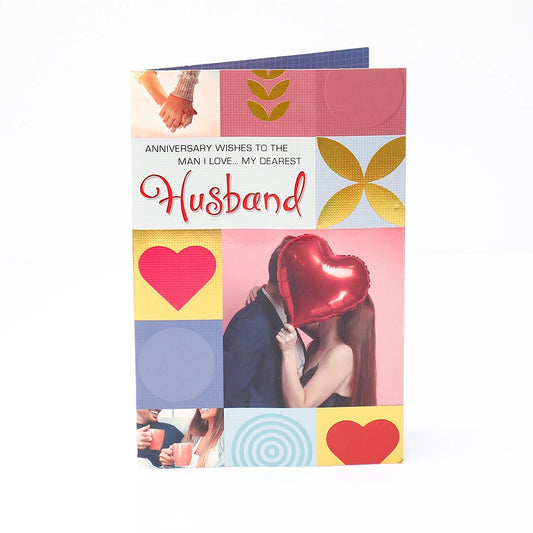 Dearest Anniversary Greeting Card For Husband