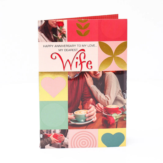 Dearest Anniversary Greeting Card For Wife