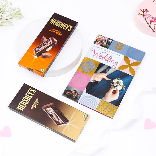 Congratulations on Your Wedding Greeting Card With Chocolates