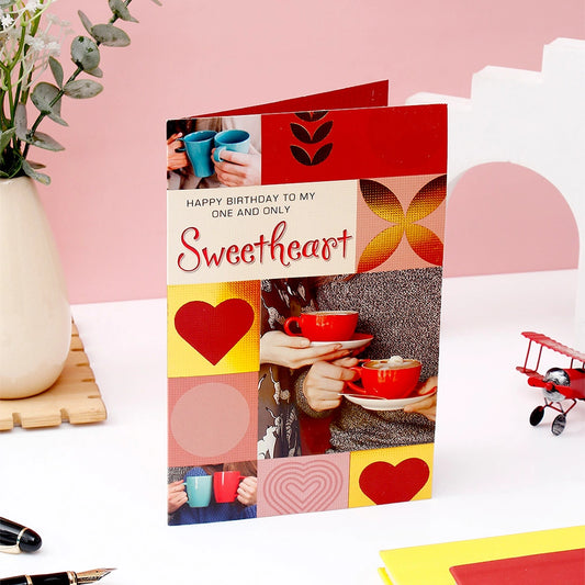 Happy Birthday Greeting Card For Sweetheart