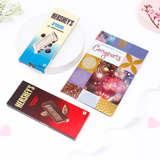 Heartiest Congratulations Greeting Card With Chocolates