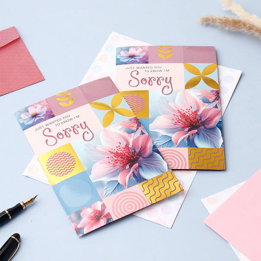 Pack Of 2 Just Wanted You to Know Sorry Greeting Card
