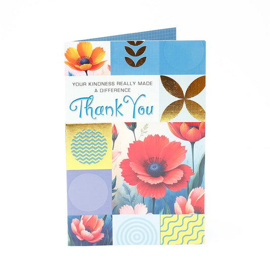 Pack Of 2 Heartfelt Thank You Greeting Card