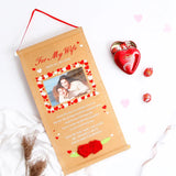 Timeless Memories Scroll - For My Wife With Lindt Chocolate