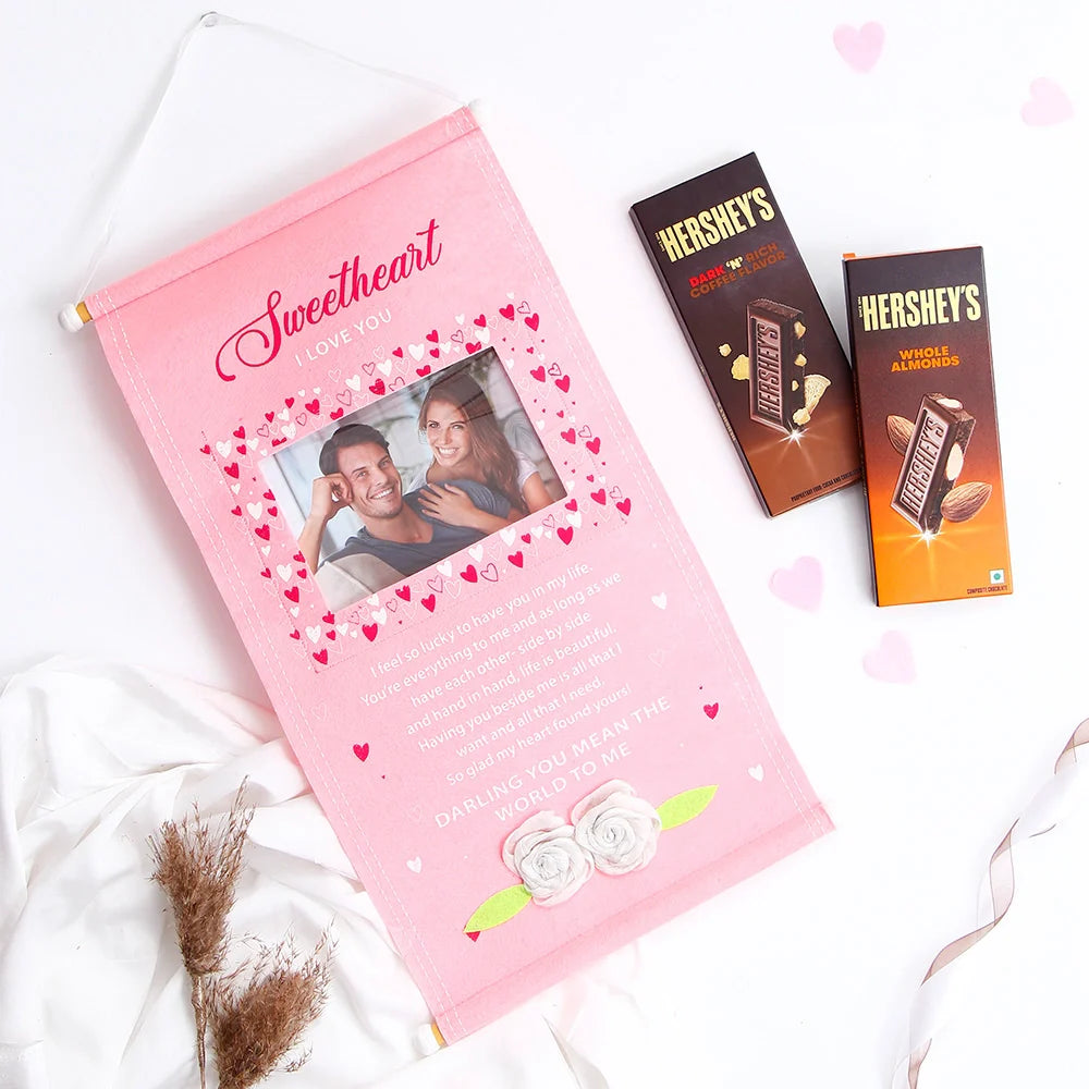 Timeless Memories Scroll- For My Sweetheart With Hersheys Chocolate