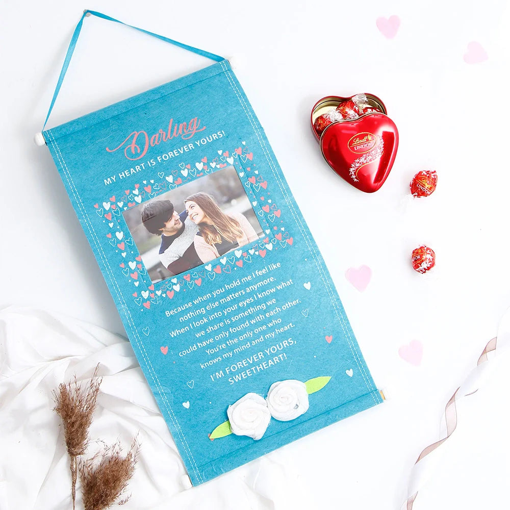 Timeless Memories Scroll- For My Darling With Lindt Chocolate
