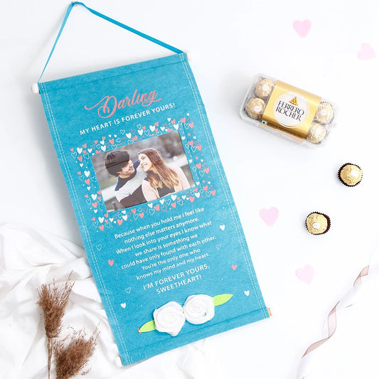 Timeless Memories Scroll- For My Darling With Ferrero Rocher Chocolate