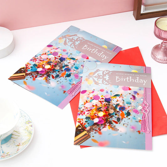 Pack Of 2 Warm Wishes Birthday Greeting Card