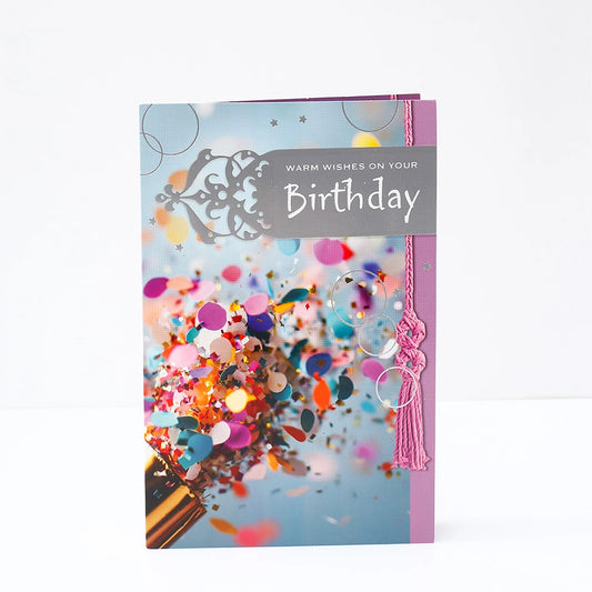 Pack Of 2 Warm Wishes Birthday Greeting Card