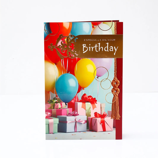 Especially On Your Birthday Greeting Card With Chocolates