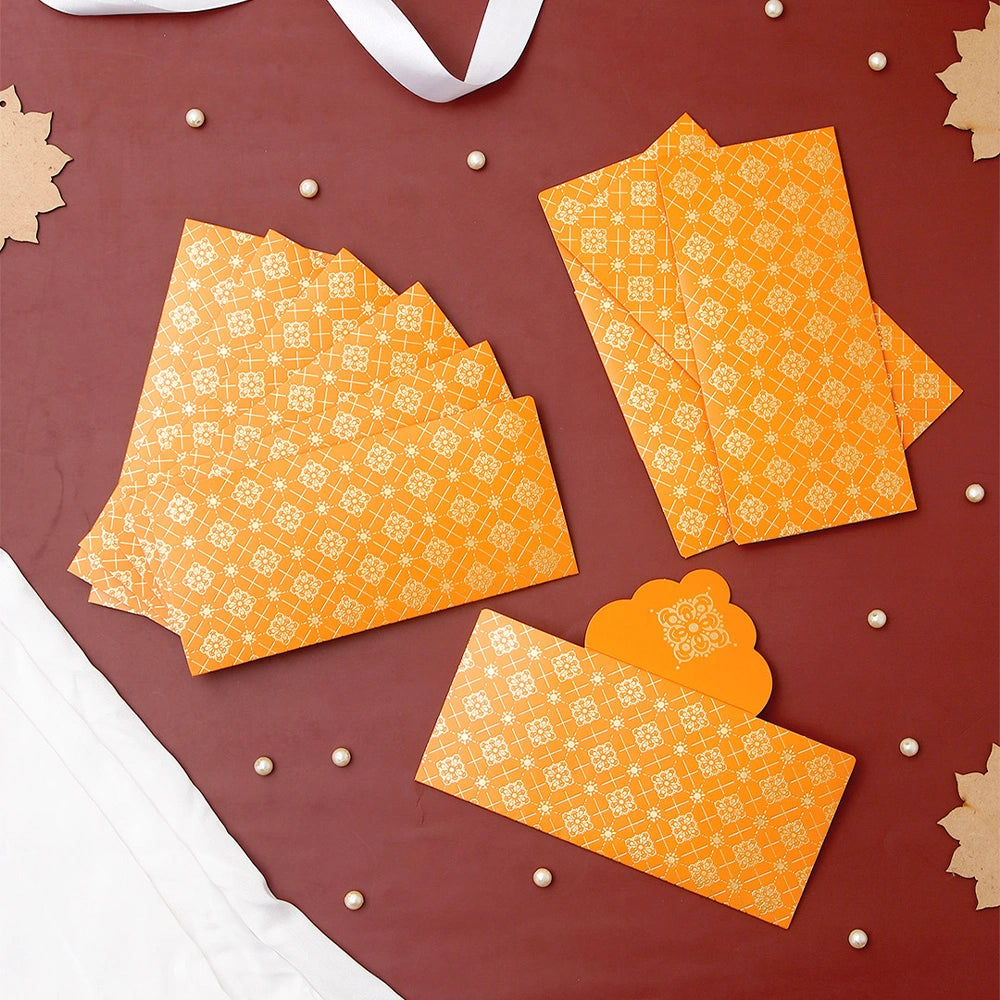 Orange Shagun Envelope