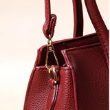 Cherry Red Dual Handle Handbag