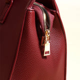 Cherry Red Dual Handle Handbag