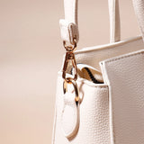 Classic Ivory Dual Handle Handbag