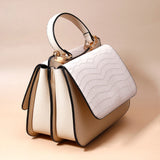 Ivory Muse Croc-Flap Handbag