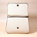 Ivory Muse Croc-Flap Handbag
