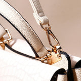 Ivory Muse Croc-Flap Handbag