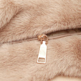 Brown Fluffy Faux Fur Tote Bag