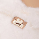 White Fluffy Faux Fur Tote Bag