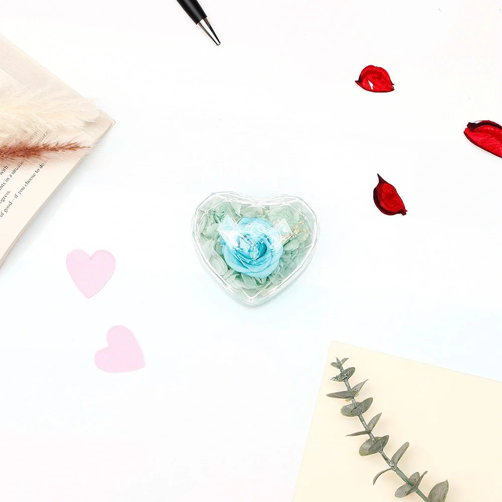 Romantic Turquoise Flower Jewellery Box