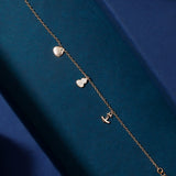 Shell Anchor Charm Bracelet
