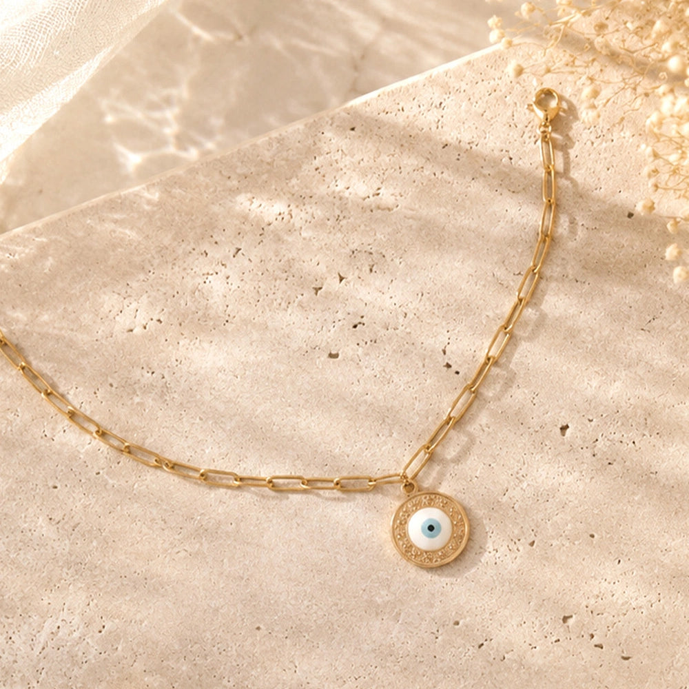 Evil Eye Pendant Charm Bracelet